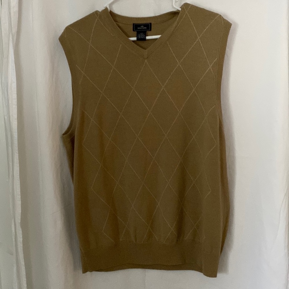 Dockers Argyle Cotton Mens Vest L